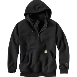 Carhartt Rain Defender Paxton Hooded Mock-Zip Sweatshirt - Men's -Stoic Fashion Shop BK D2 1
