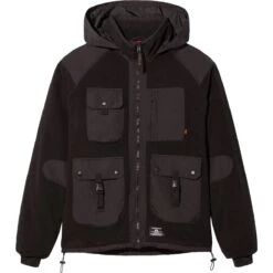 Alpha Industries Mixed Media Fleece Full-Zip Hoodie - Men's -Stoic Fashion Shop BLA 51