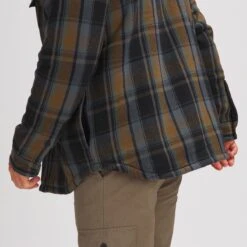 Flannel Sherpa Lined Shirt Jacket - Men's -Stoic Fashion Shop BLAPLA D2