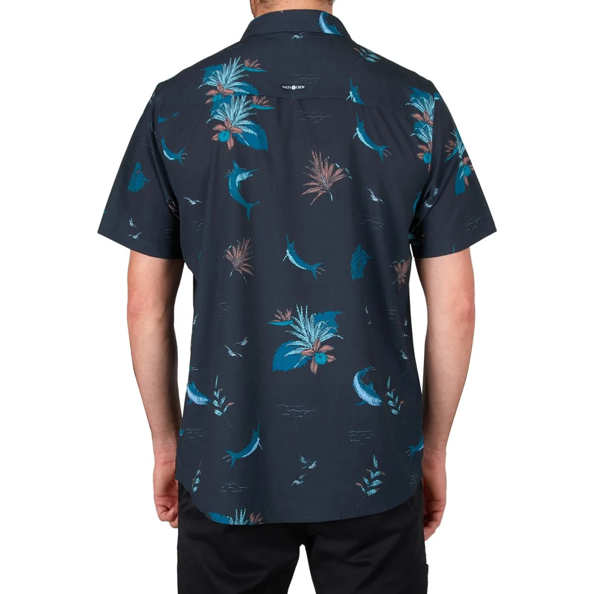 Salty Crew Ernesto Short-Sleeve Perforated Tech Woven Shirt - Men's 2 Salty Crew Ernesto Short-Sleeve Perforated Tech Woven Shirt - Men's - Image 2