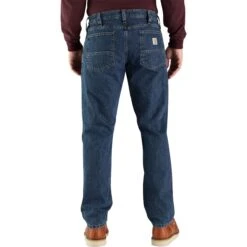Carhartt Relaxed Fit Flannel-Lined 5-Pocket Jean - Men's