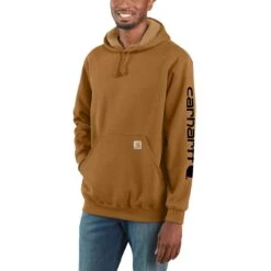 Carhartt Midweight Signature Sleeve Hooded Sweatshirt - Men's -Stoic Fashion Shop CARBRO 4