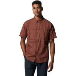 Mountain Hardwear Big Cottonwood Short-Sleeve Shirt - Men's -Stoic Fashion Shop CLEABAGR
