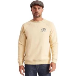 Brixton Oath V Crew Sweatshirt - Men's -Stoic Fashion Shop GRA 4