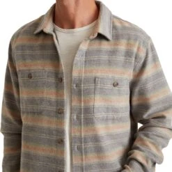 Marine Layer Cotton-Wool Blend Overshirt - Men's 10 Marine Layer Cotton-Wool Blend Overshirt - Men's -Stoic Fashion Shop MULSTR D7