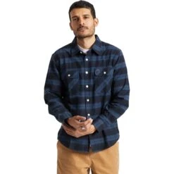 Brixton Bowery Stretch X Flannel Shirt - Men's -Stoic Fashion Shop NAV 4