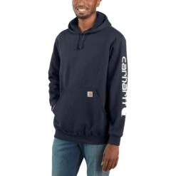 Carhartt Midweight Signature Sleeve Hooded Sweatshirt - Men's -Stoic Fashion Shop NEWNV 3