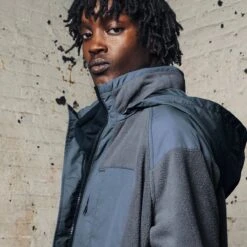 Alpha Industries Mixed Media Fleece Full-Zip Hoodie - Men's