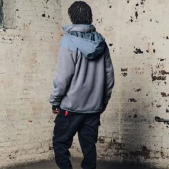 Alpha Industries Mixed Media Fleece Full-Zip Hoodie - Men's -Stoic Fashion Shop SLABLU D7