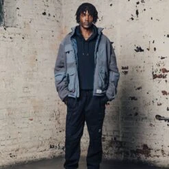 Alpha Industries Mixed Media Fleece Full-Zip Hoodie - Men's -Stoic Fashion Shop SLABLU D8