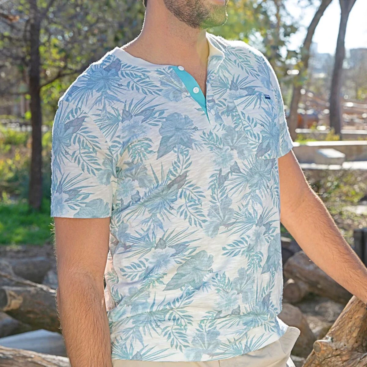 Henley Short-Sleeve T-Shirt - Men's 2 Henley Short-Sleeve T-Shirt - Men's - Image 2