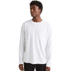 Long-Sleeve Pocket T-Shirt - Men's -Stoic Fashion Shop WHI 2